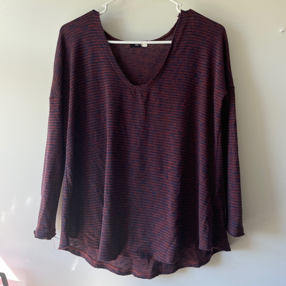 BDG Striped Long sleeve Top